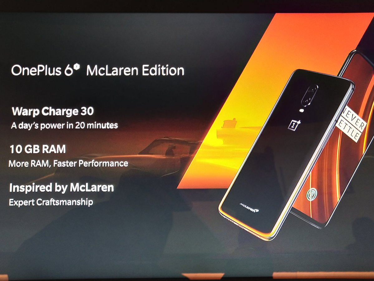rtechdecoder's tweet photo. Oneplus Mclaren Edition Launched.
#OnePlus6TMcLaren #OnePlus6T #McLaren #oneplus #oneplusindia #India #rtdecoder https://t.co/Gd2OQkAs3E