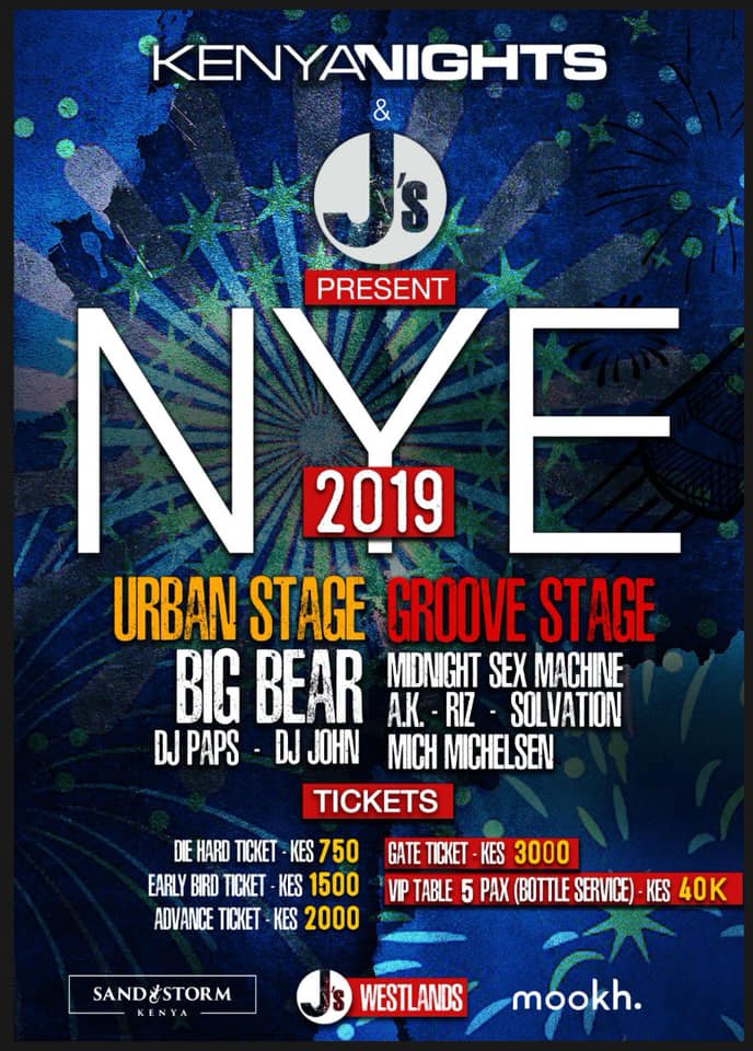 For the first time Kenya Nights &amp; J’s are coming together to give you a New Years like no other! SAVE THE DATE