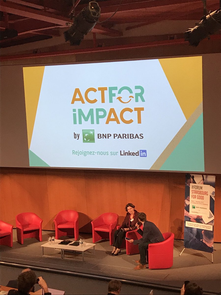 .@RaphaeleLeroy évoque l’économie social et solidaire au Forum #AccelerateBusinessForGood. Nous accompagnons ces nombreux entrepreneurs sociaux qui innovent au service de l’intérêt général dont la finalité est d’avoir un impact social et environnemental #ActforImpact