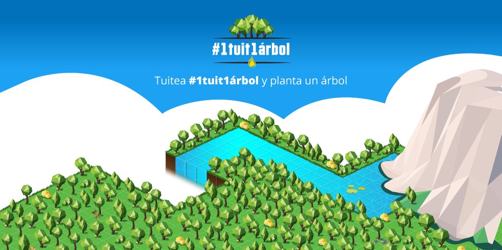 HacesMas's tweet photo. ¡Chicos necesitamos vuestro retuit! Porque con solo hacer RT o tuitear #1tuit1arbol plantaremos un 🌳real en una zona deforestada. ¡Ayudadnos a dar voz! 🎙 https://t.co/uIyW2sEwwp