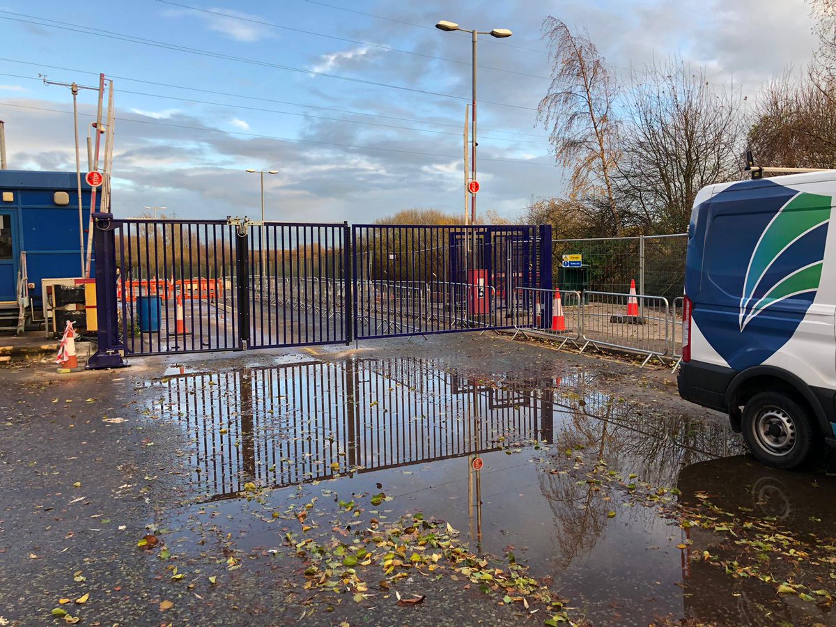 Hats off to our engineer Jamie for making good use of this awful weather capturing our latest bi-fold gate install complimented by a puddle !!

Our engineers work extremely hard in all weather conditions ensuring your security system is up and running in no time!