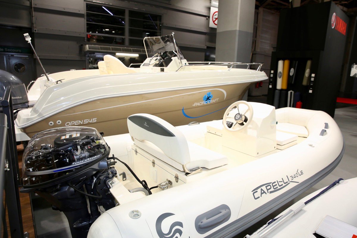 YamahaMarineFr's tweet photo. Les dernières nouveautés bateaux #Capelli, #PacificCraft et annexes #Yam sont à découvrir au @NauticParis. On vous y attend sur le stand #Yamaha (Hall 4 - stand A21-A22).
#Nautic 2018 #Bateaux #Nouveautés https://t.co/4CEufMFsz4