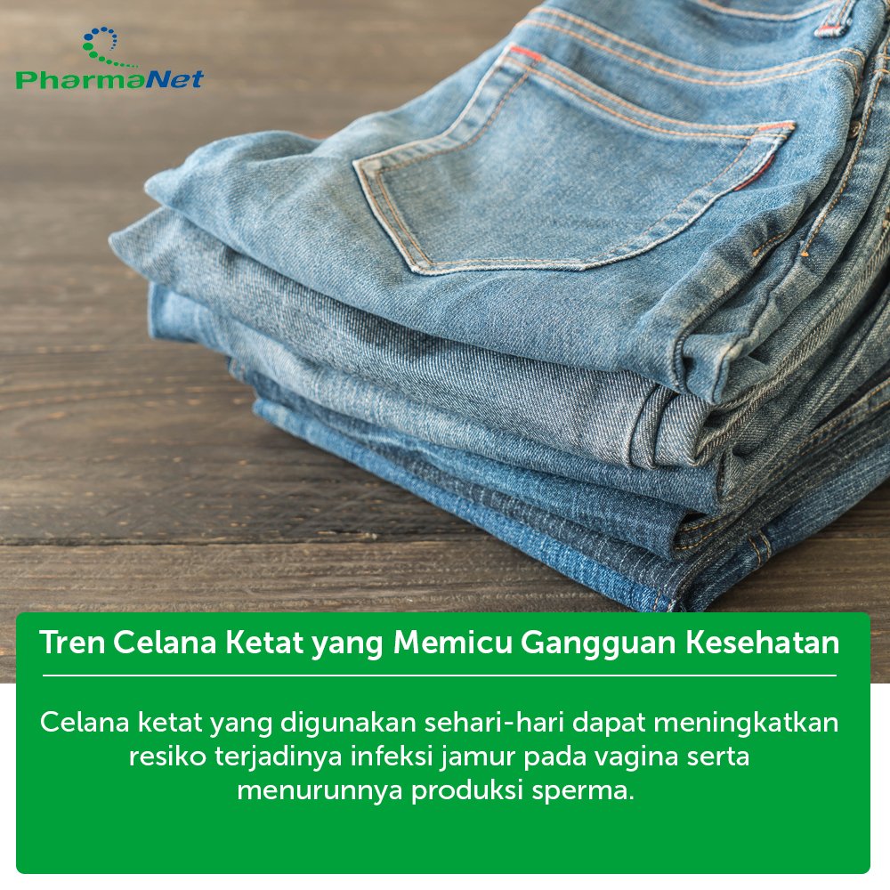 pharmanetid's tweet photo. Penggunaan celana ketat yang digunakan sehari-hari memang dapat  meningkatkan resiko terjadinya infeksi jamur. Selain itu penggunaan  celana ketat yang berlebihan juga dapat menimbulkan dampak buruk bagi kesehatan. #tipskesehatan #PharmanetOnline https://t.co/OSFnQAncru