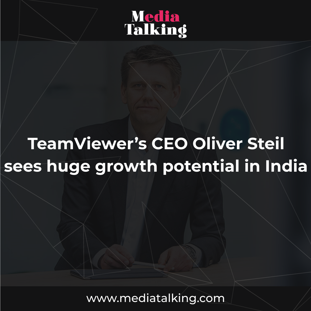 MediaTalkingIN's tweet photo. @TeamViewer CEO Oliver steil sees huge growth potential in India...Read more..https://t.co/X7LDQ3EkR1
#media #mediatalking #digitalmarketing #digitalagency #createagency #designing #webdesign #weddevelopment #developer #google #googlebusiness #branding #identity https://t.co/4H7zRHAjRS