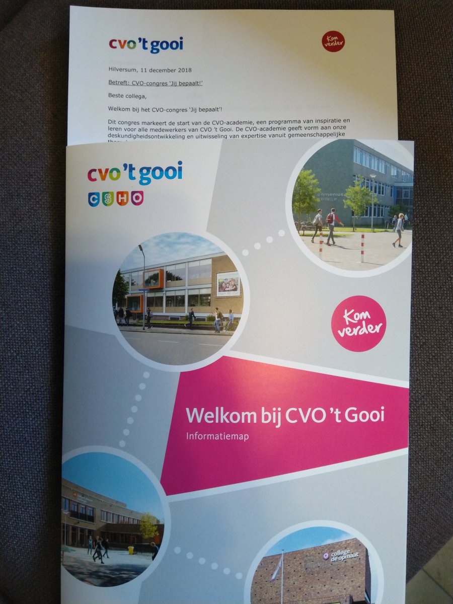 Vandaag eerste conferentie van CVO Academie met thema 'Jij bepaalt!'. Inspirerend en motiverend voor alle CVO medewerkers!