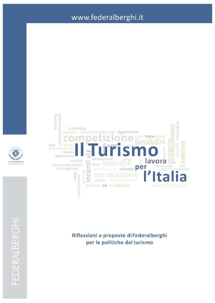 federalberghi: Nel mondo, i flussi turistici crescono.

Cosa fare per intercettarli?

Non esistono soluzioni semplici.   

Ma alcune risposte sono obbligate.

Il direttore anucara ribadisce le priorità di federalberghi:

- MENO TASSE 
- PIÙ INVESTIMENTI …