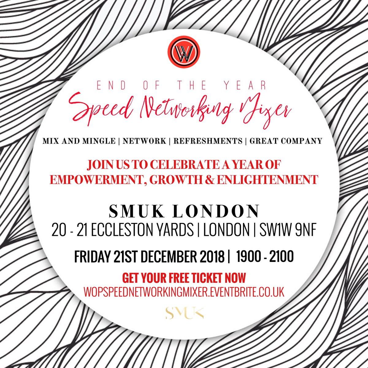 Amazing End Of Year Event Lined Up <a href="/SMUK_London/">SMUK London</a> …speednetworkingmixer.eventbrite.co.uk  #freeentry #eventsinlondon #freedrinks #mixandmingle #womenempowerment #wopuk