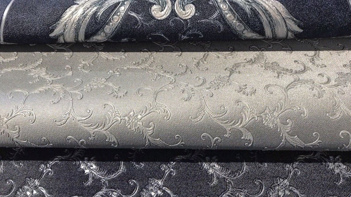 OboiHouse's tweet photo. #DeCouture Fortezza - https://t.co/oODy2uXmRN #купить_обои синего, темно и светло серых цветов с фактурными принтами https://t.co/CthLkoqNu4