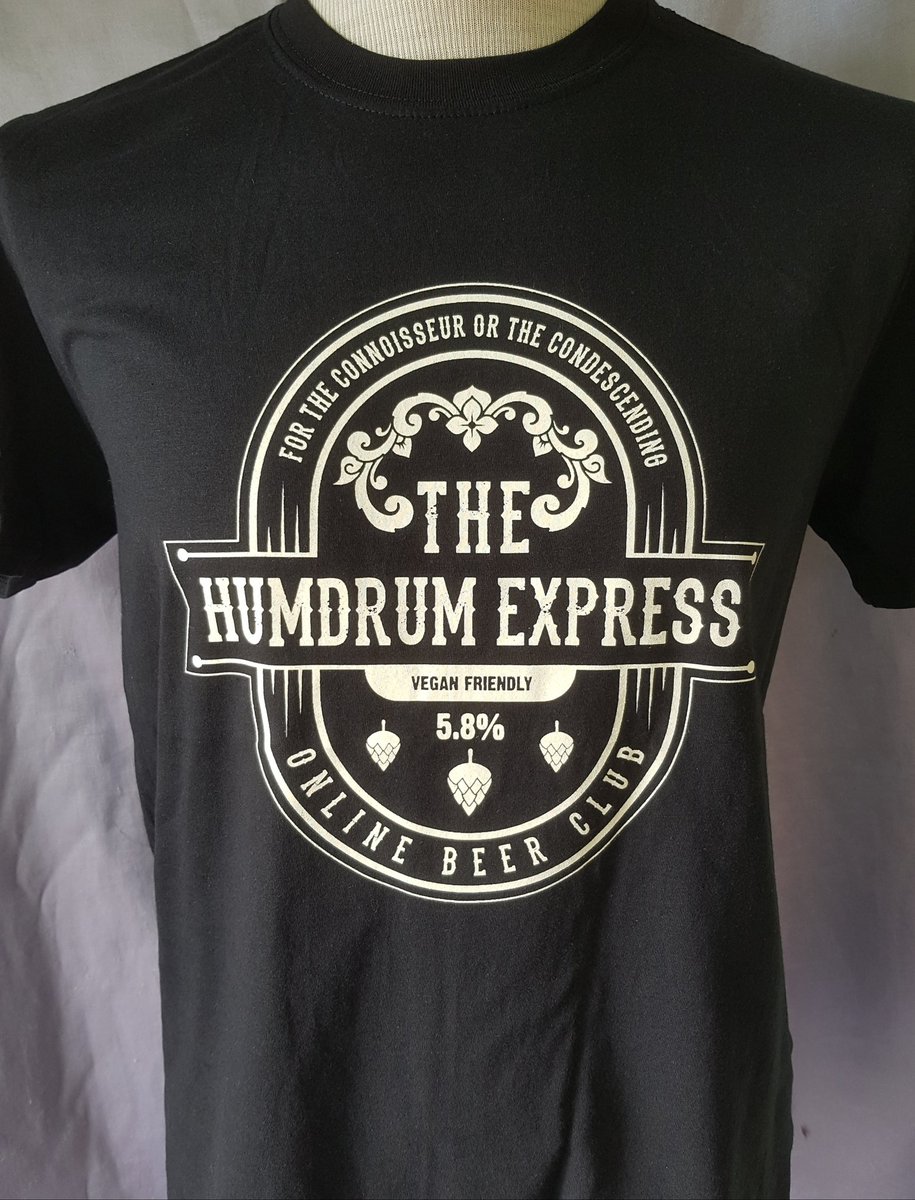 HumdrumExpress's tweet photo. All sizes (S - XXXL) still available for the classic Online Beer Club tay-shirt π€©
A tenner inc. delivery, will post out tomorrow morning π
https://t.co/tNjPV3C378
#beerbods #vegan #TheHumdrumExpress https://t.co/9oQ4s3I1cH