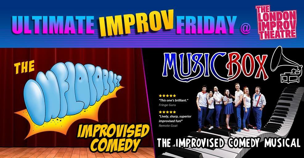 Christmas Improv! The Inflatables and Music Box are BACK at The London Improv Theatre for Ultimate Improv Friday! 14th December, details here 🙂...

facebook.com/groups/1959506…

<a href="/WHampstead/">West Hampstead</a> <a href="/WHampsteadLife/">West Hampstead Life</a>