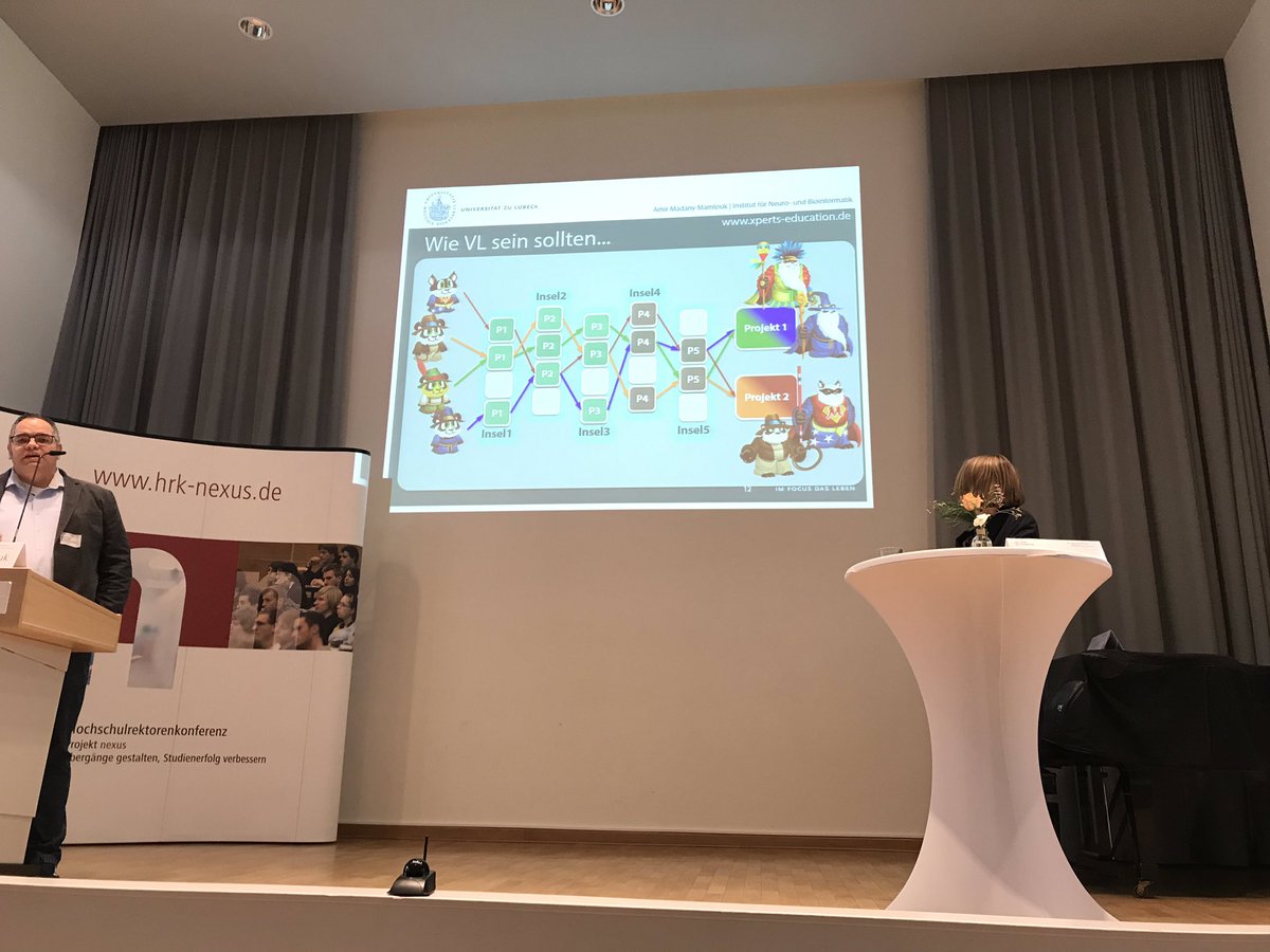 bolognalab_HU's tweet image. Wie geht man mit heterogenen (fachlich) Studierendengruppen um? Antwort: Lernziele anpassen, weg vom Standardmodell/Ergebnis #Projekt_nexus