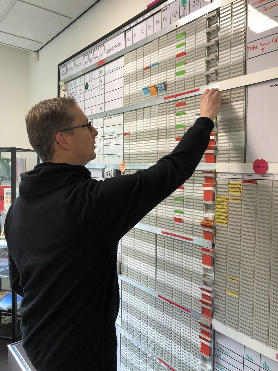 Vanochtend werden er weer kaizens doorgevoerd op het Flowbord van de Supporters. Meer weten over methodieken zoals Flowbords? Kom naar de Training Lean &amp; Learn Professional: lnkd.in/gjfd8n9 Een rondleiding door ons pand? Welkom bij Learn@theOffice: lnkd.in/gXxuWT5