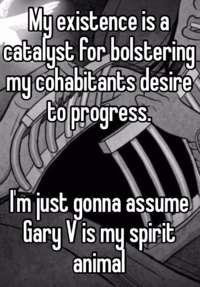 REALdiscobatman's tweet photo. In a world of @realDonaldTrump’s be a @garyvee https://t.co/zDrVdLpS53