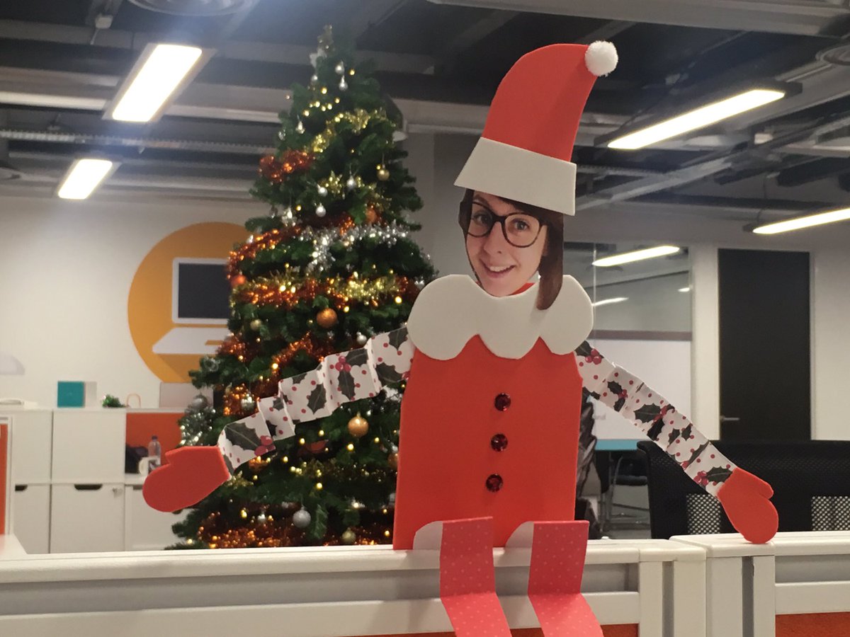 Feeling very festive here at <a href="/eXPD8_fm/">eXPD8 FieldMarketing</a> Central Office! #eXPD8family #festive #elfyourself #christmas