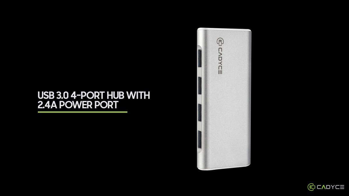 cadyceinc's tweet image. Connect multiple USB peripheral devices with USB 3.0 4-Port Hub(CA-U34H) that allows you to connect 4 USB devices to your computer with data transfer speed 10
times faster than normal USB hub.
#cadyce #makinglifeeasy #Multiusb #4porthub