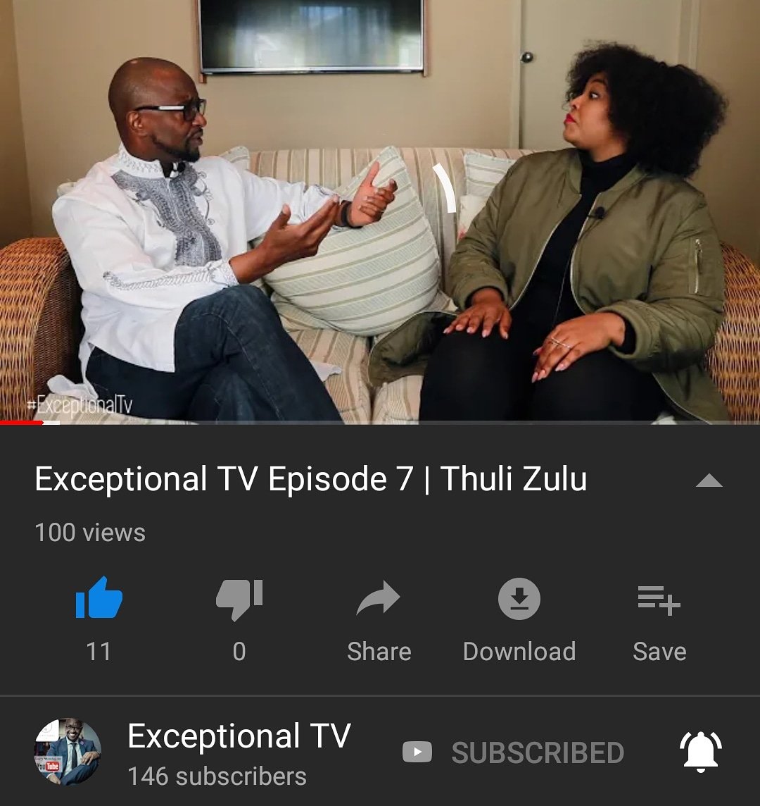 ExceptionalTv's tweet photo. ______________________

We're feeling a tide nostalgic. Remember #WCW guest @ThuliZulu from episode 7? You can still watch her full episode on the link in below 👇🏼

https://t.co/8MjtXSHq3E

______________________
#lifecoach   #creative  #transformation #diversity #inequality https://t.co/zYFE13Go8x