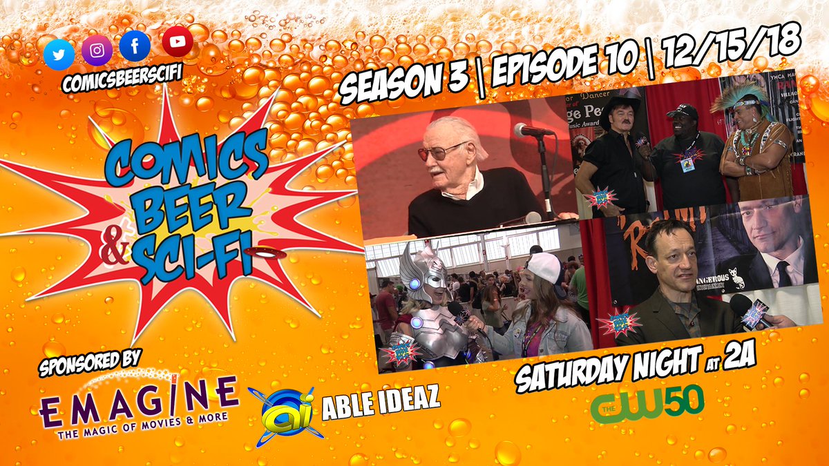 Guess who's back?! Back again... We've got a little holiday treat for everyone with 4 new episodes. The first one arrives this weekend with a special tribute to #StanLee. w/@CBSF_THE_Q @jage750 @CBSF_Bradcast and the entire #comics, #beer & #scifi team!
