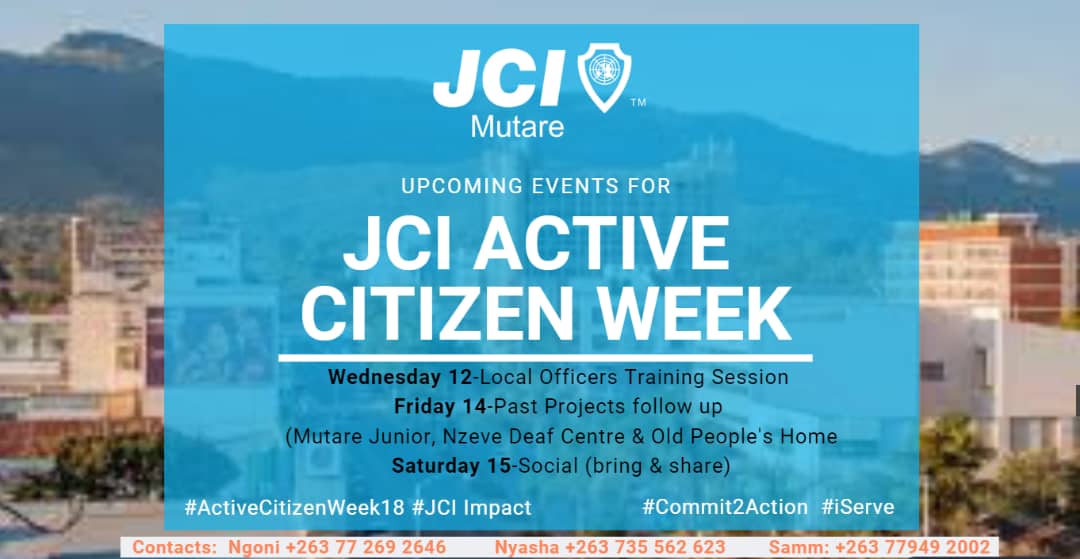 JCIMutareLo's tweet photo. Celebrating Active Citizen Week
#ActiveCitizensImpact #ActiveCitizenWeek18 #JCIimpact https://t.co/NGBonm36lt