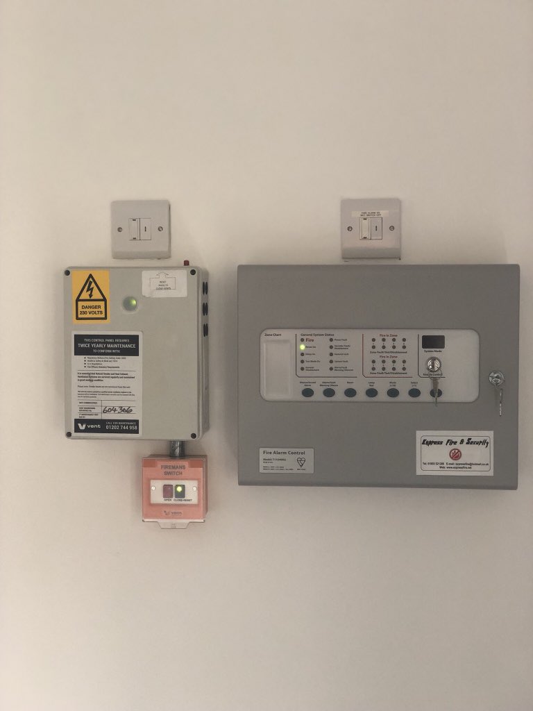 expressfire1's tweet image. Nice installation of 6 fire points and a new service contract on a fire alarm system in an office block in Teignmouth today.