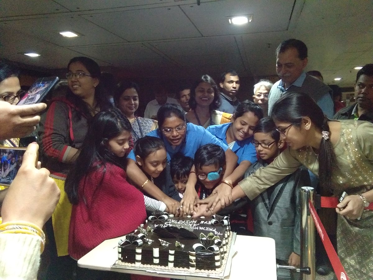 PBAEHKolkata's tweet photo. A view to our Cake Cutting Ceremony with patients and staffs #SaveEye #DonateEye https://t.co/5s7KJUBQBb