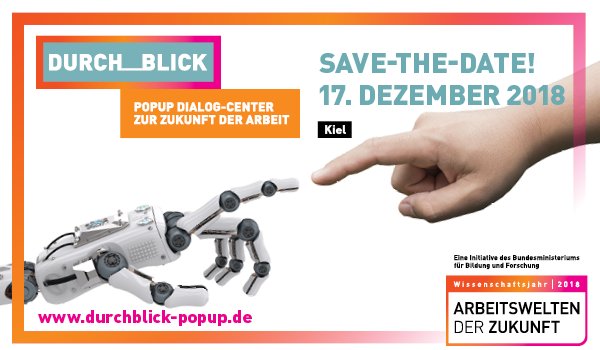 durchblickpopup's tweet photo. Gast unseres #durchblickpopups in #Kiel am 17.12.? Roboter Emma! Schaut vorbei für unsere Diskussionsrunde um 18:30 Uhr – mit Prof. Jens Lüssem von der FH Kiel - und diskutiert mit! Zu den #ArbeitsweltenDerZukunft im Zuge des @w_jahr! Mehr dazu hier: https://t.co/nmKgyPUNHv https://t.co/t4YDsP55uc