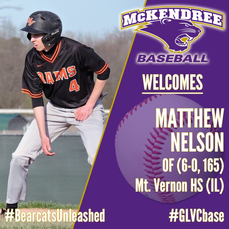 We’d like to officially welcome Matthew Nelson to the Bearcat Baseball Family! #futurecats