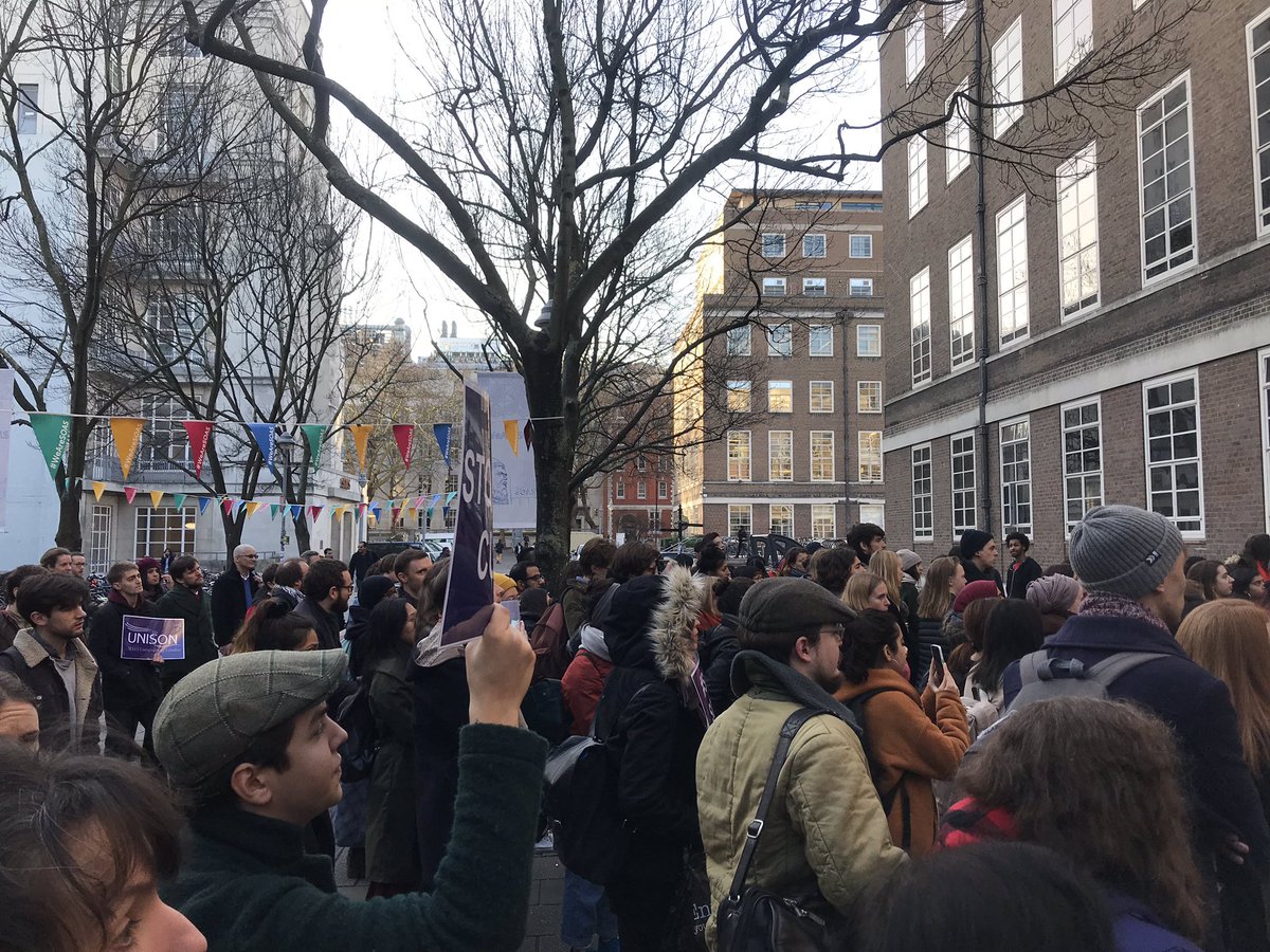 dan_a_lowe's tweet image. #SaveSOASLibrary rally: Libraries don’t function without librarians, and universities don’t function without libraries