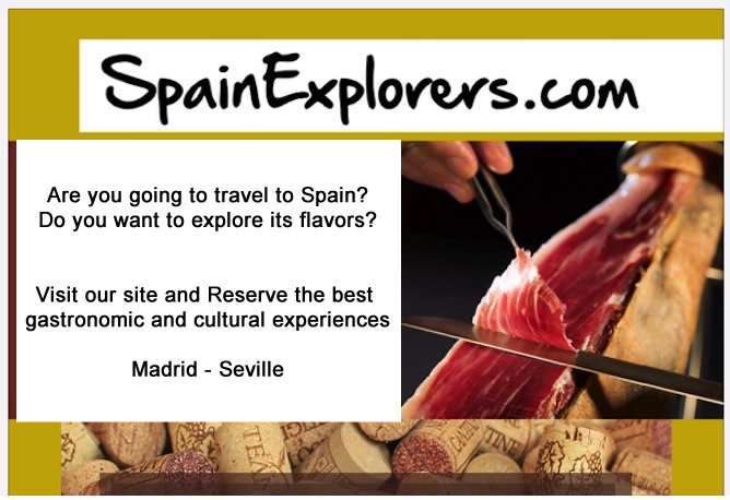 SpainXplorers's tweet photo. https://t.co/dgN0aRp7hQ come to Spain and taste its flavors.  #visit #spain #tourism #travel #travelplan #consejosviaje #viajarespeña #viaja #turismoespaña #turismo #viajar #catasdevino #madrid #sevilla #viajeeruopa #servisiosviajes #viajeros https://t.co/PHt6UhiLMo