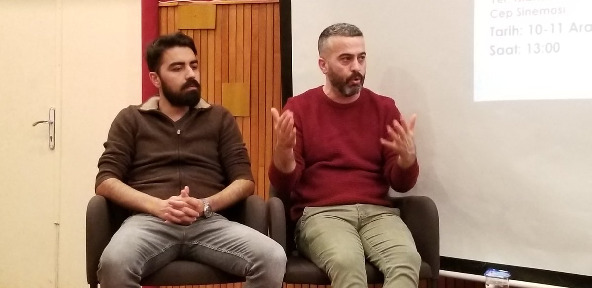 iuiletisimf's tweet photo. 'Film Festivallerinin Önemi' başlıklı söyleşi @ergunyolcu moderatörlüğünde, Malatya Uluslararası Film Festivali Direktörü @suatkocer ve Kısa Filmler Genel Koordinatörü Ahmet Toklu ile @iuiletisimf Cep Sinemasında gerçekleştiriliyor. #muff2018 #film #festival https://t.co/x5uPDNZhQK