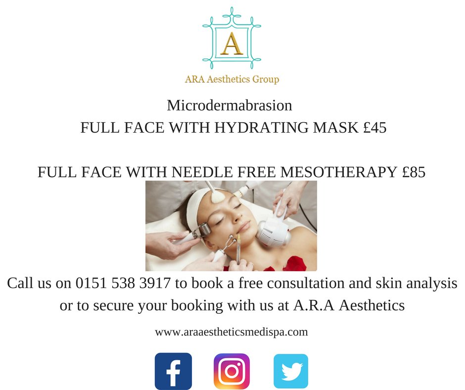 alluremedispaL3's tweet photo. Refresh your skin with our Microdermabrasion Facials!

It is deep cleansing, therefore is great for removal of any impurities and dead skin cells on the face. It leaves the skin looking fresh and rejuvenated.

Call us on 0151 538 3917 https://t.co/3fA9LsCYTL