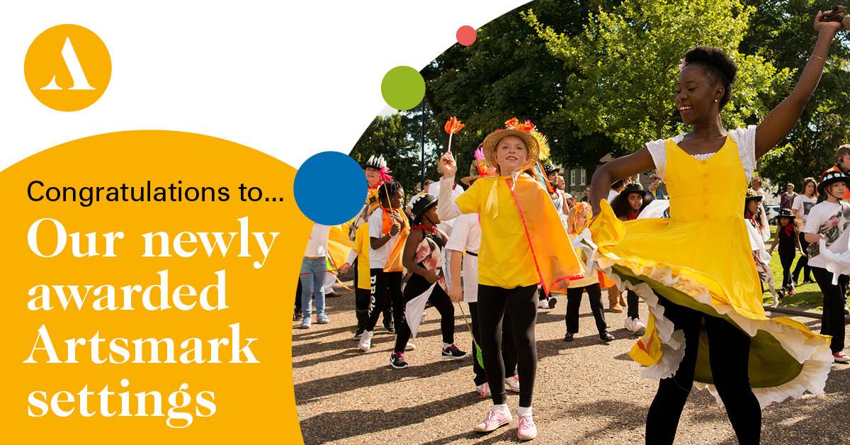 We're thrilled to announce that 94 more settings have achieved their @ArtsmarkAward! Congratulations to each and every one! Find out who they are: buff.ly/2JcTANk. #CelebrateArtsmark #CulturalEdChallenge #Culturematters
