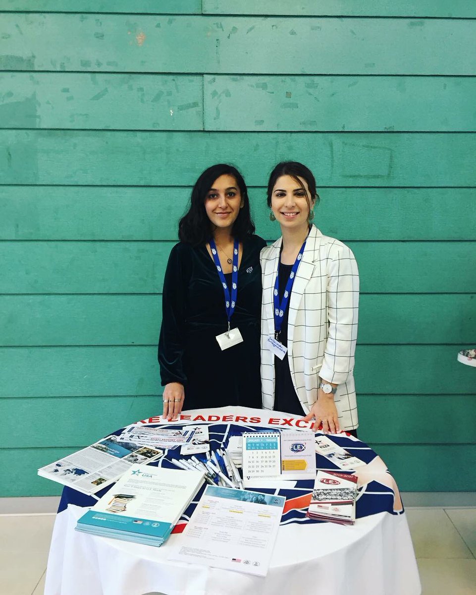 FLEXalumniAZ's tweet photo. Representing FLEX Program and EducationUSA at the ADA University during the new youth platform 1+1=3😎 So proud to see among organizers of the platform two FLEX and YLP alumni🙌  #flexalumni #flexazerbaijan #ylp #exchnageourworld #flex25 https://t.co/mwmvfEbusc