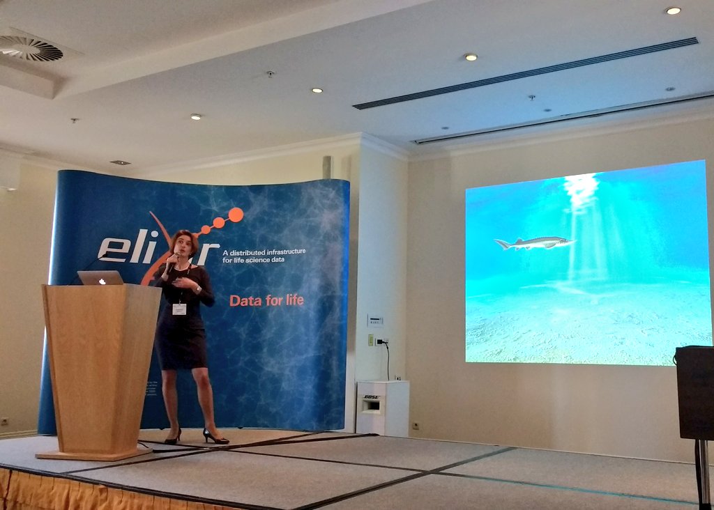 ELIXIREurope's tweet image. Christine Durinx presenting the ELIXIR #CoreDataResources and the selection criteria. See more: elixir-europe.org/platforms/data… #ELIXIR5