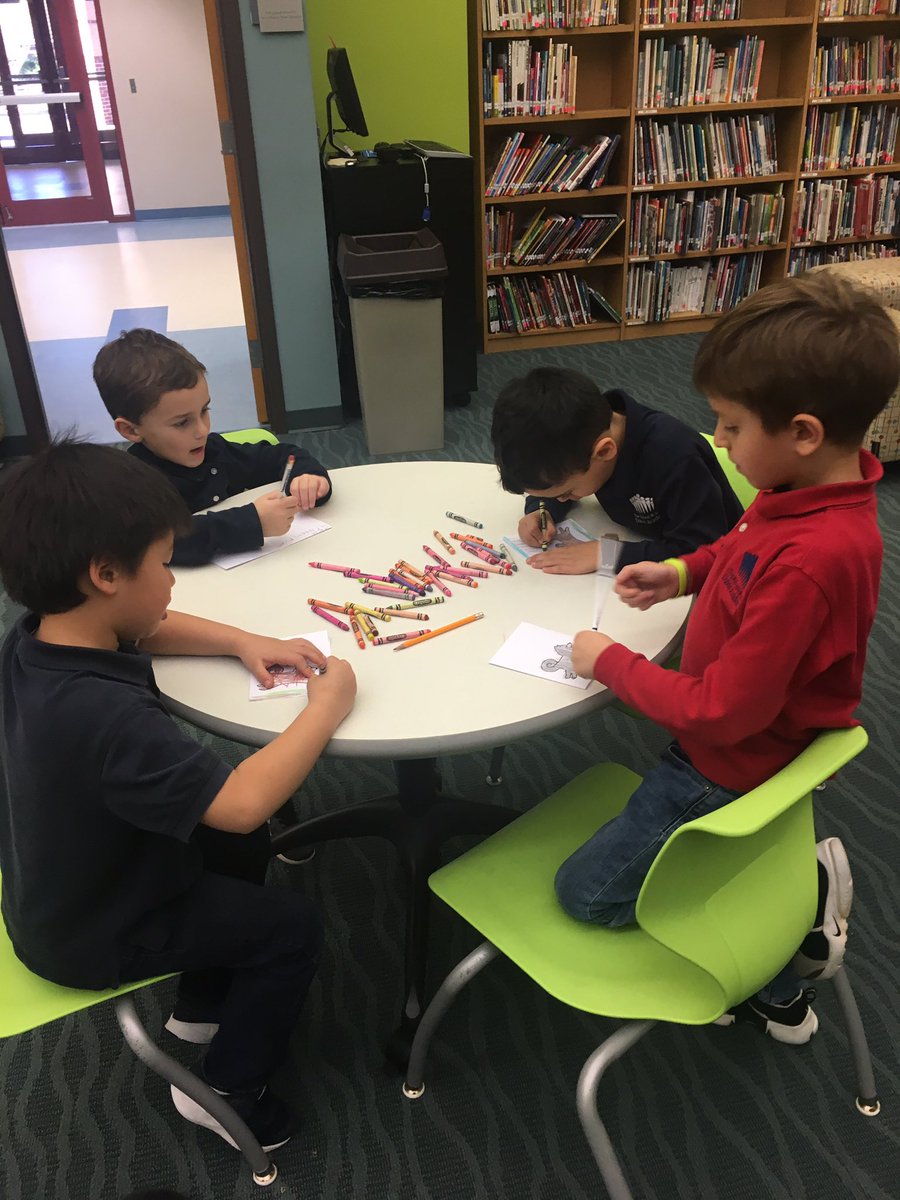 pcgarrisonlib's tweet image. #Davisk is making encouragement cards to send to @BlairBraverman after learning about dogsledding and the Iditarod.
