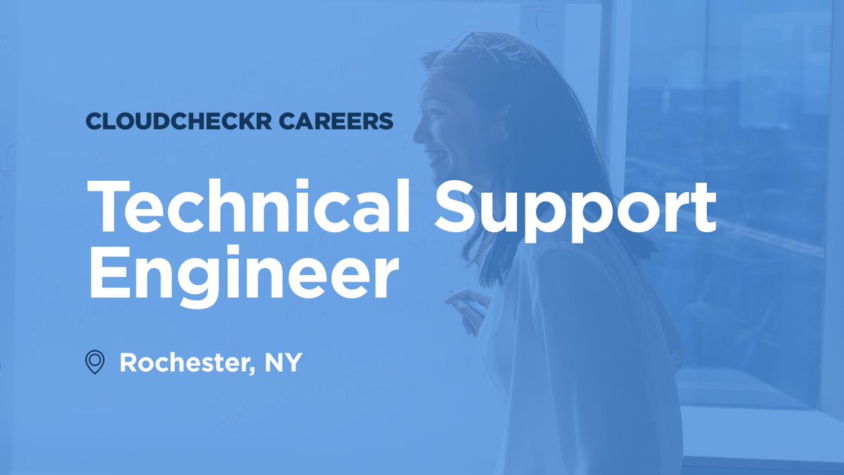 CloudCheckr (part of Spot by NetApp) (@cloudcheckr) on Twitter photo ⚡️NOW HIRING ⚡️
As a Technical Support Engineer at <a href="/CloudCheckr/">CloudCheckr (part of Spot by NetApp)</a>, you’ll join an elite team responsible for a rapidly growing our SaaS-based cloud management platform → workforcenow.adp.com/mascsr/default…
#engineering #Rochester #CustomerSuccess ⚡️NOW HIRING ⚡️
As a Technical Support Engineer at <a href="/CloudCheckr/">CloudCheckr (part of Spot by NetApp)</a>, you’ll join an elite team responsible for a rapidly growing our SaaS-based cloud management platform → workforcenow.adp.com/mascsr/default…
#engineering #Rochester #CustomerSuccess