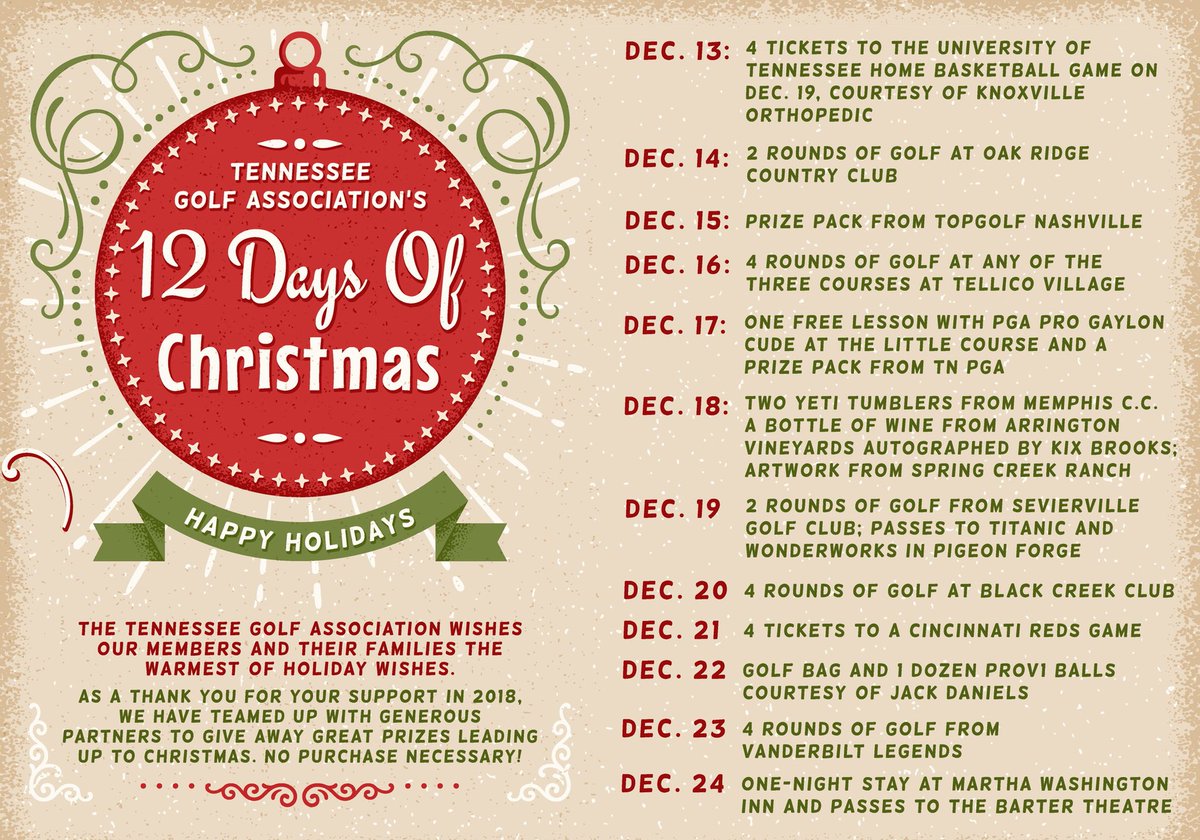 🎁🎁🎁🎁🎁

Just two more days until we start handing out goodies from Santa 🎅🏽

Get signed up now for the TGA’s 12 Days of Christmas. No purchase necessary!

Thank you to our wonderful partners who generously donated gifts.

bit.ly/TGA12Days