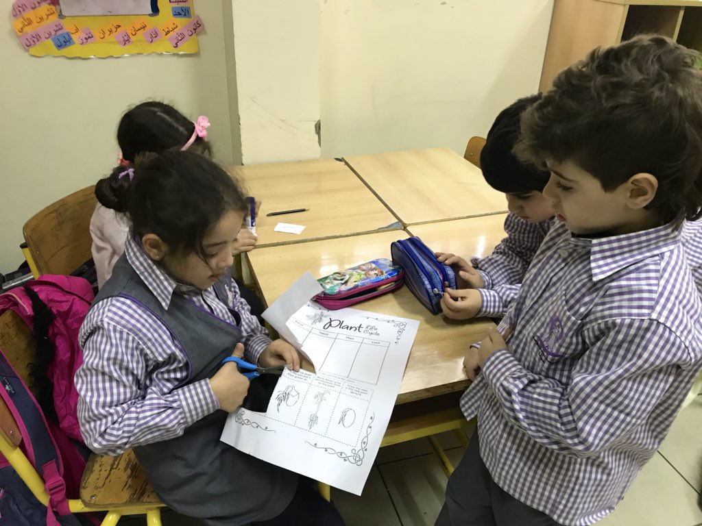 KobrosliFarah's tweet photo. Learners completed the “Life Cycle of a Plant” chart as they implemented what they acquired about #Plants so far!#PlantsLifeCycle #FromSeedToFlower #HandsOnActivity @DawhaHighSchool https://t.co/IpVUdQ9ii3