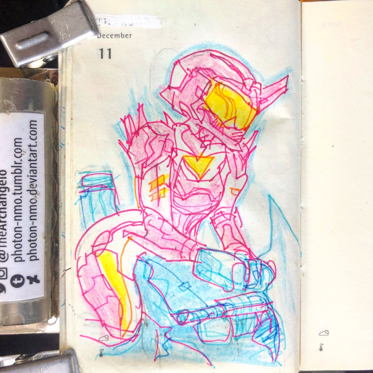 TheArchangelo's tweet photo. 20 more left to do ππ¨
345 #of365
Moleskine #moleskinesketchbook #dailysketch #draweveryday #dailydrawing #tinybookcvlt #ded2018 #pentelpencil #TheArchangelo #archangelocrelencia #illustration #originalcharacter #helmet #bodysuit #futuristic #motorcyclehelmet https://t.co/fNPhXmqXwx