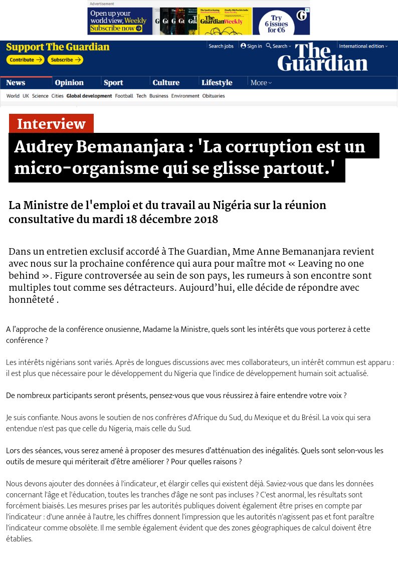 TSimuupec's tweet photo. La Ministre de l'Emploi et du Travail du Nigeria sur la réunion consultative du CDP du mardi 18 décembre https://t.co/m10dKZBvwa