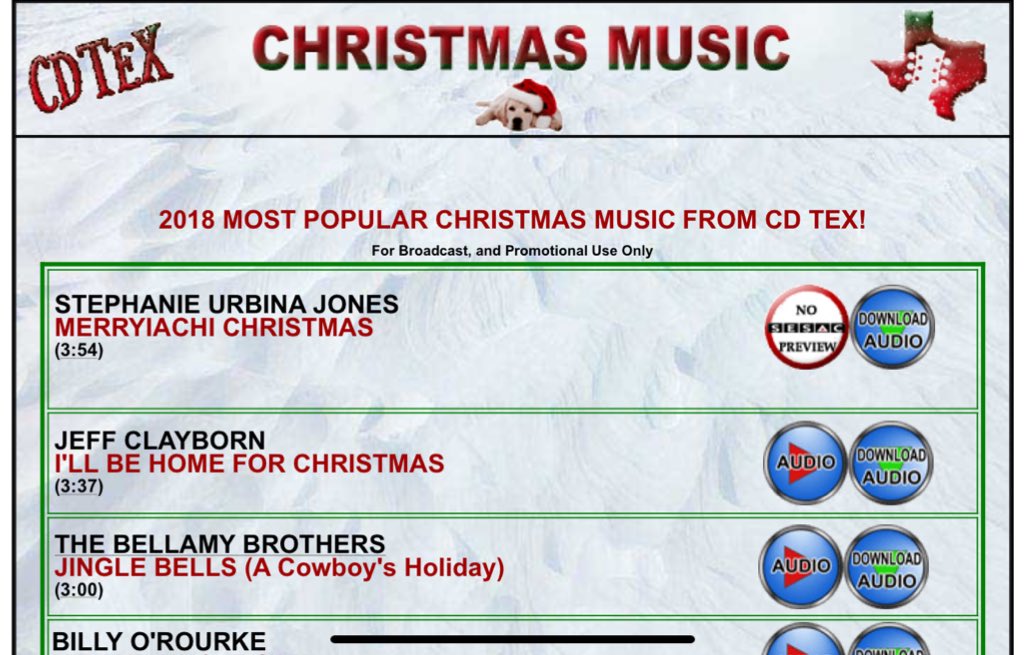 This is what I woke up to this morning. Amazing. Thank you so much #TexasRadio! #CDTex #IllBeHomeForChristmas 
•
•
•
@AxonEntertain @korepr @chuckebertproducer @DorotheaIvey #ChristmasMusic #CountryChristmas