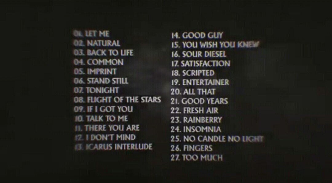 ZiamForUs's tweet photo. #Update || le tracce del nuovo album di Zayn in uscita il 14 dicembre.
#ICARUSFALLS
#ZM2 https://t.co/1Cgm1eaPnc