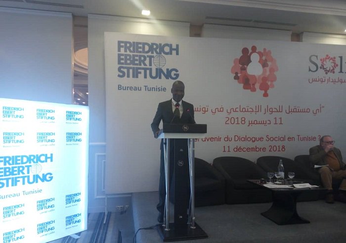 ulrichdje's tweet photo. Panel 2  " Le rôle des institutions internationales de #dialoguesocial " : Georgios Dassis du Comité Economiq et Social Européen( CESE] ,  Conny Reuter de SOLIDAR et Ulrich Dje du #CNDS . Ns avons partagé les experiences de nos pays #civ 225 #Tunisie https://t.co/89ylnj42aO