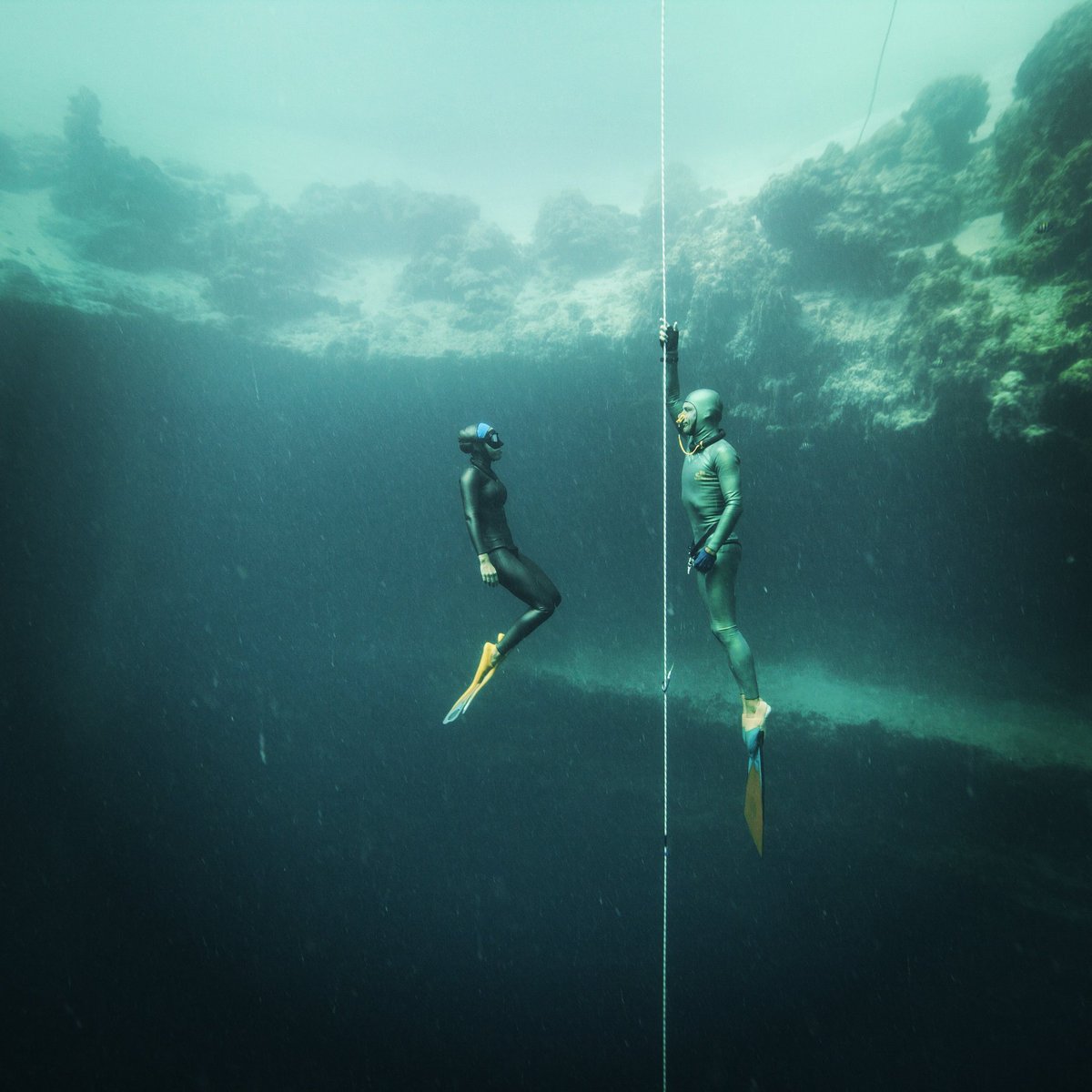 Blue hole time a couple the years  ago nice pic <a href="/FreediverDaan/">Daan Verhoeven</a> hace unos años DE esta foto en El blue hole