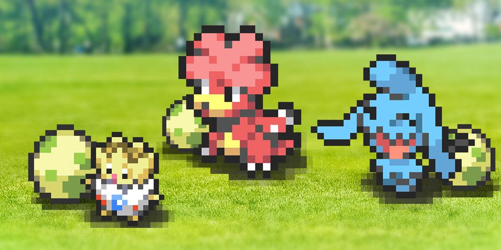 PokemonGoApp's tweet photo. Trainers, do you remember this? Pokémon GO received an...interesting makeover for April Fools’ Day 2018 with 8-bit graphics! Which pixelated Pokédex entry was your favorite? #PokemonGO https://t.co/sgVfQdMTmL