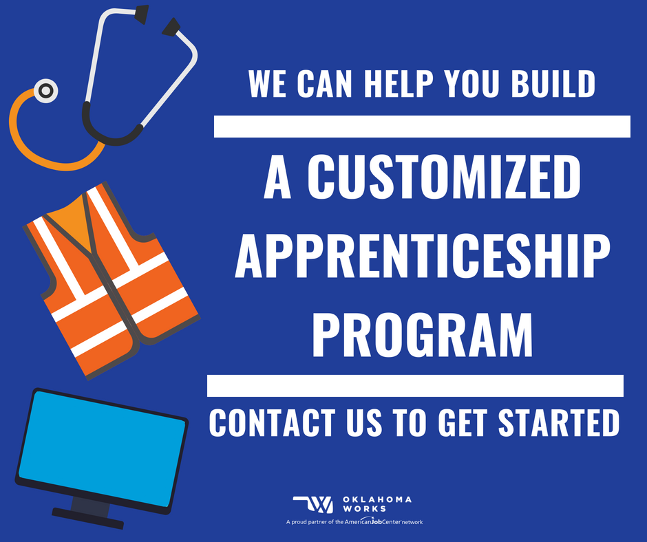 OKLAworks's tweet photo. Apprenticeship helps businesses recruit and develop a highly skilled workforce. Learn more about how #ApprenticeshipWorks at: https://t.co/lWF8dx0csA #EarnAndLearnOK https://t.co/qCFEpiohpp