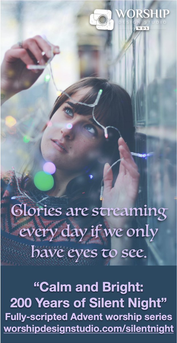 Finding inspiration all around this Advent from the many churches who are doing the "Calm and Bright" series! worshipdesignstudio.com/silentnight