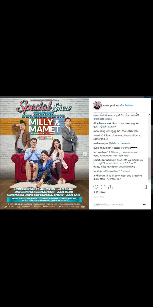 Ehh ada siapa nihhhh??😁😁 Besok bgt nihh