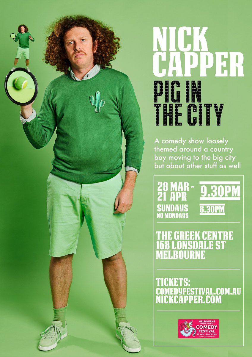 capperflapper's tweet image. MELBOURNE. I'm on sale. All of last year's shows sold out including the extra ones so you might want to get in quick. First three shows are bloody cheap. x
comedyfestival.com.au/index.php/2019…