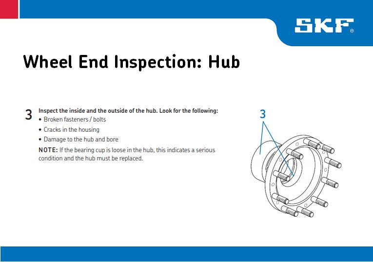 SKFPartsInfo's tweet image. Periodic wheel end inspections are an important part of truck safety. The wheel hub is one part that should be included in regularly scheduled fleet inspections.
#CommercialTruck #MaximizePerformance