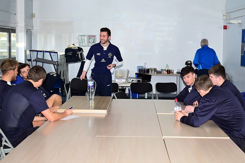 AdamNichol14's tweet photo. Enjoyed delivering at the @HiltonNewca Northern Universities Students Elite Cricket Programme again on Saturday - players unpicking the creation, reproduction and transformation of culture, and its influence on action. #HiltonatPlay https://t.co/qhSO4S8GVq